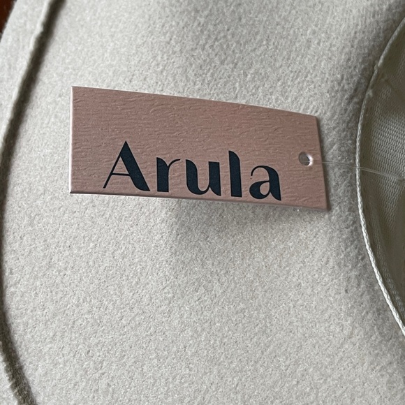 NEW Arula Ivory White Felt Ladies Cowboy Hat with Silver Sequin Braided Hatband - Picture 9 of 12